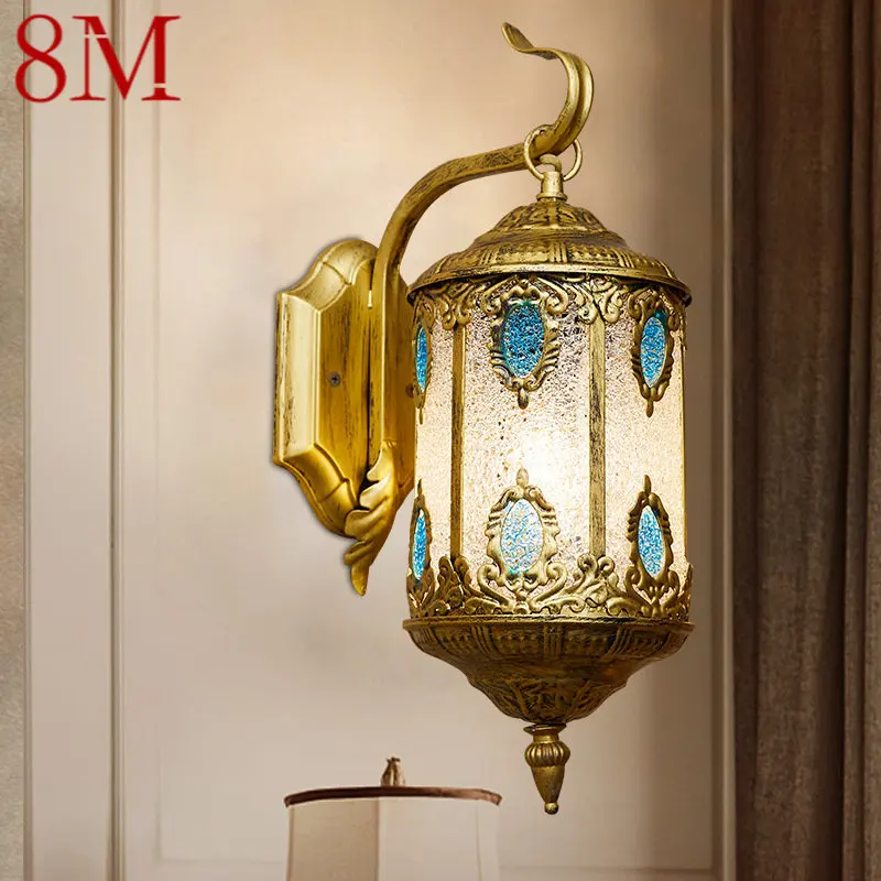 

8M Mediterranean Bohemian Style Wall Lamp Interior Creative Light Sconce LED Decor for Home Bedroom