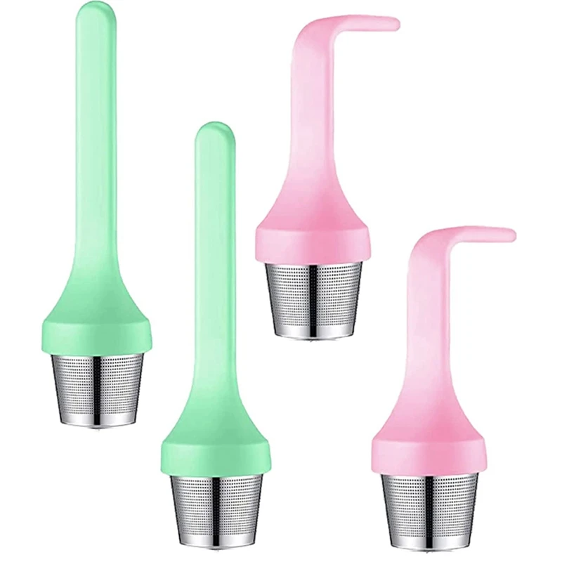 

Flexible Tea Infuser, Ultra-Fine Mesh Teacup Strainer, Silicone Handle, Stainless Steel Tea Strainer