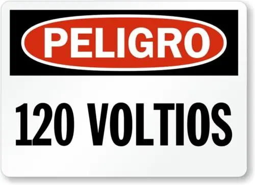 180 Voltios Osha Peligro Всепогодный металлический знак p00109