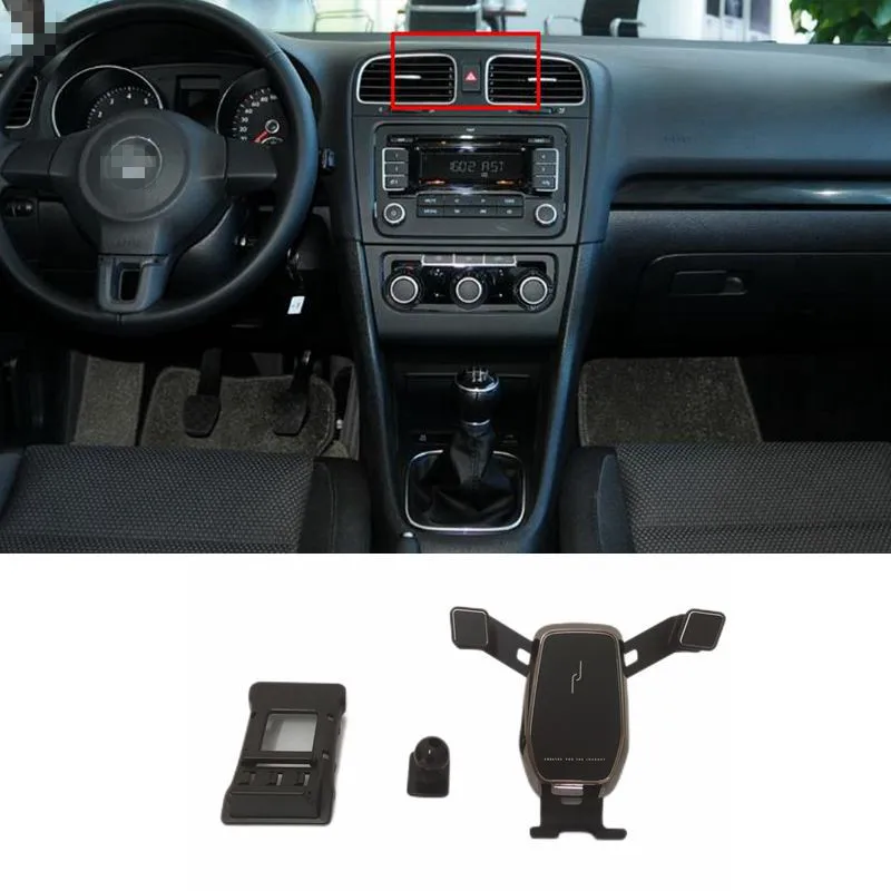 Телефонный держатель для VW Volkswagen Golf 6 MK6 2009-2013 автомобильная вентиляционная монтажная подставка для мобильных аксессуаров.