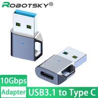 usb 3 1 otg adapter type c male to usb a converter for macbook laptop pc xiaomi huawei samsung 10gbps data usbc female connector