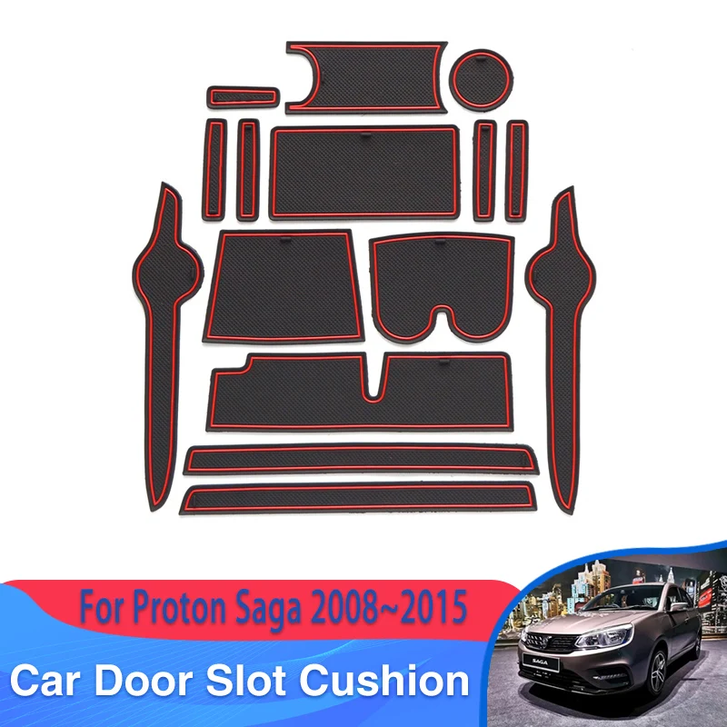 

Car Slot Hole Pad For Proton Saga BLM FL FLX 2008~2015 2009 2010 BT3 BT6 S16 Rubber Styling Cushion Rubber Mat Car Accessories