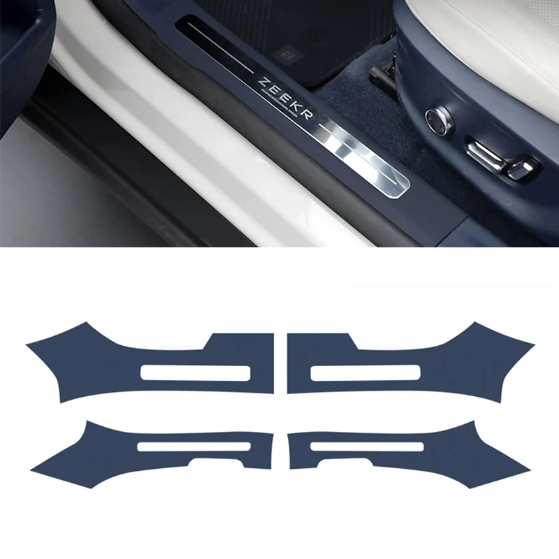 4 шт./комплект, защитные наклейки на порог автомобильной двери для ZEEKR X 2023 2024