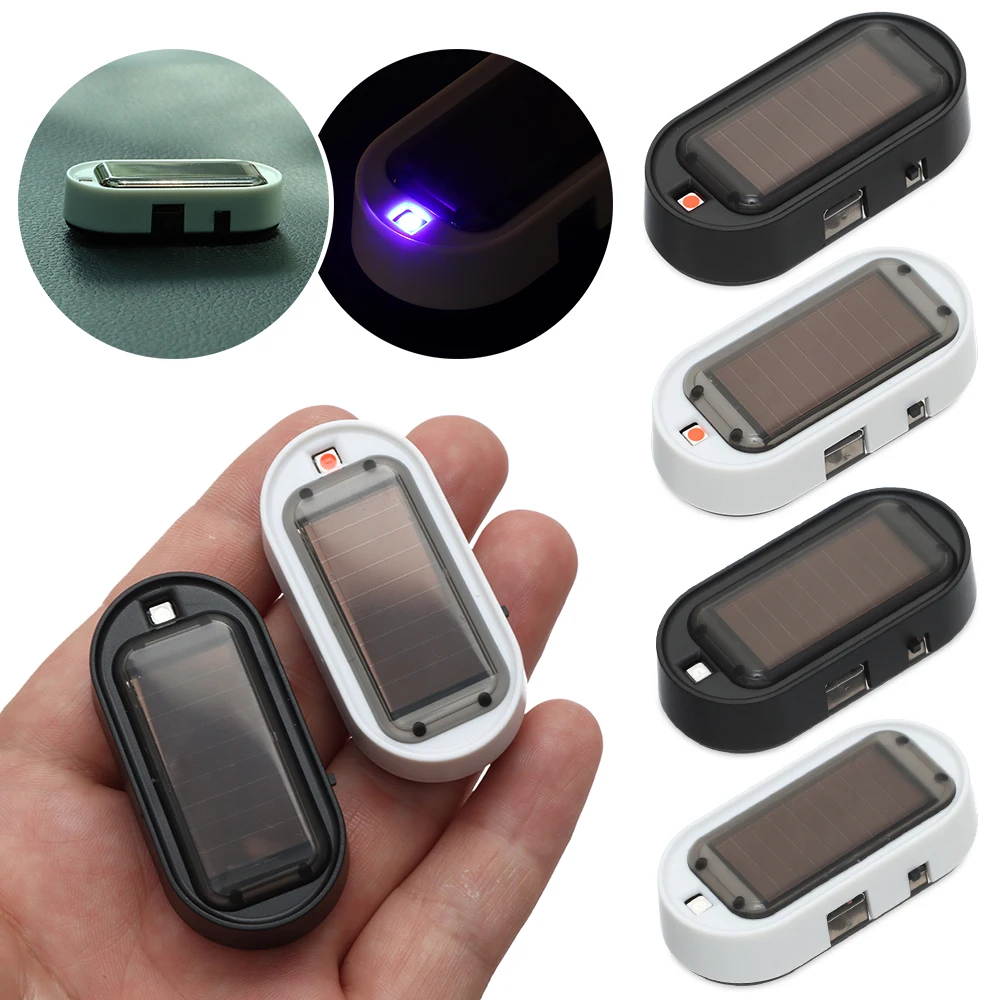 

New Wireless Anti-Theft Caution Light Dummy Lamp Flash LED Security Light Solar Power Car Fake Alarm Light