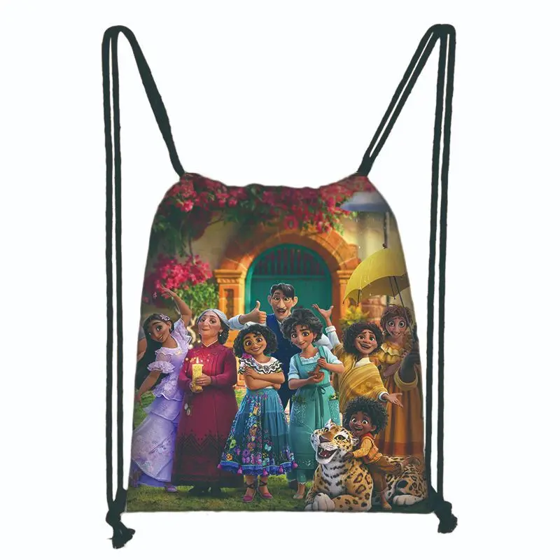 

1/5/10pcs Encanto Nonwoven Drawstring Bag School Bag Disney Mickey Mouse Princess Gift Bag for Kids Birthday Party Gift Bags