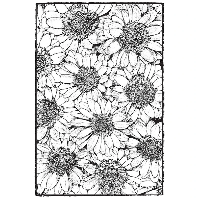 

2021 New Retro Plant Chrysanthemum Pattern Clear Stamp For DIY Making Greeting Card Album and Scrapbooking No Metal Cutting Dies