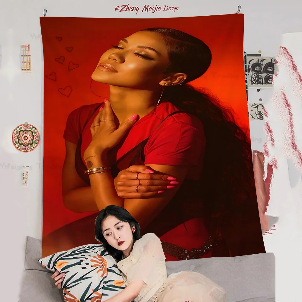 Певица Джине Айко висит богемный гобелен Таро хиппи настенные коврики домашний