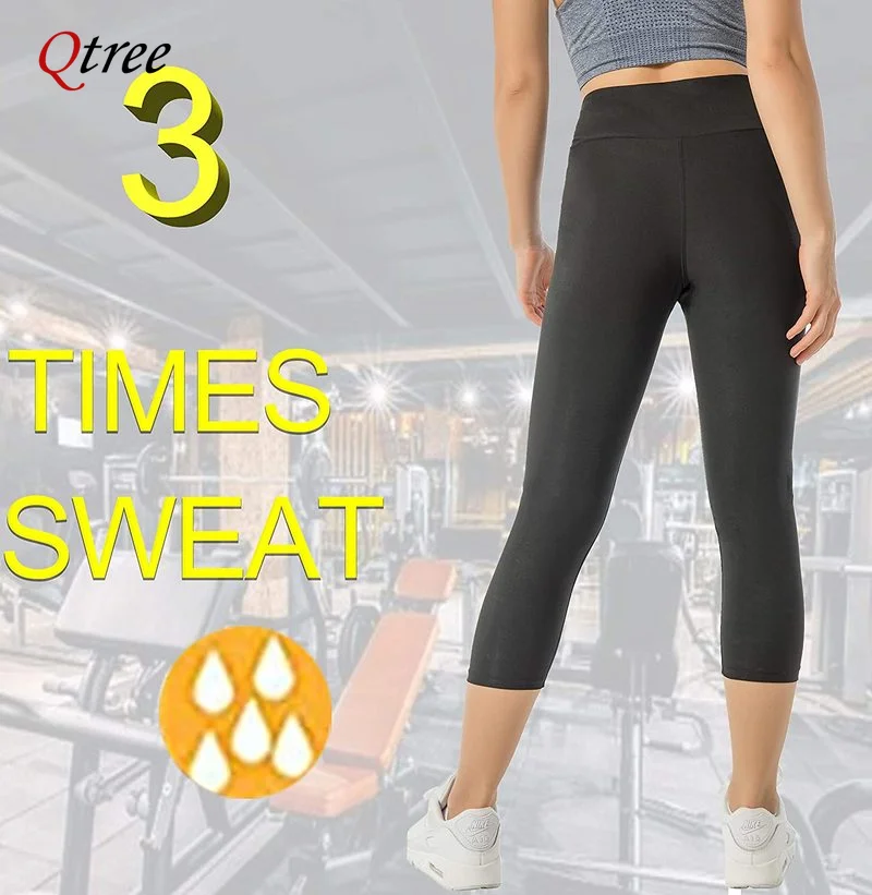 Women Body Shaper Pants Sauna Hot Sweat Sauna Effect Slimming Shapewear Workout Gym Fitness Leggings Trimmer Fat Burn Pants