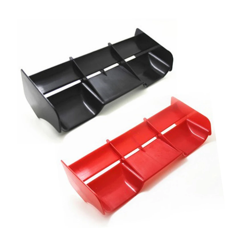 

2 Pcs 1:8 Buggy RC Cars RC Plastic Nylon Tail Wing For 1/8 Scale Nitro Electric Powered Off Road Buggytruck Remote,Black & Red