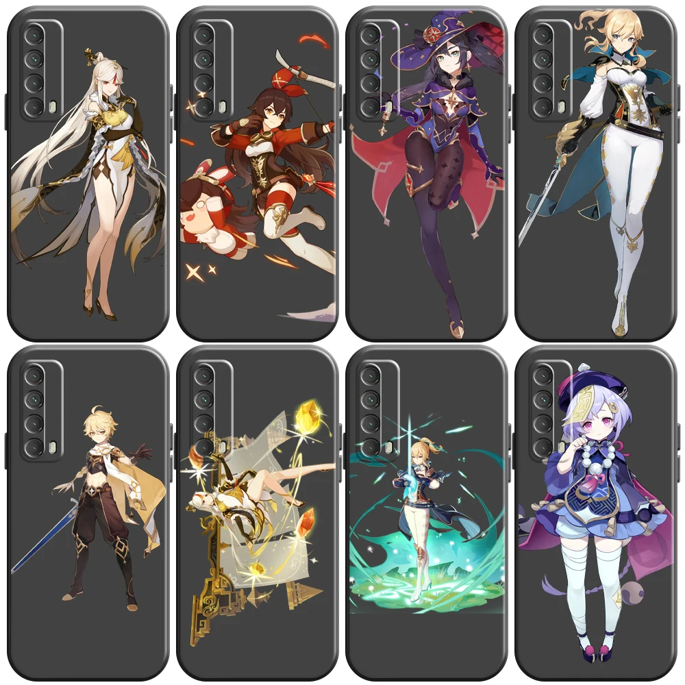 

Genshin Impact Project Game Phone Case For Huawei P Smart Z 2019 2021 P20 P20 P30 Lite Pro P40 Lite 5G Silicone Cover Back