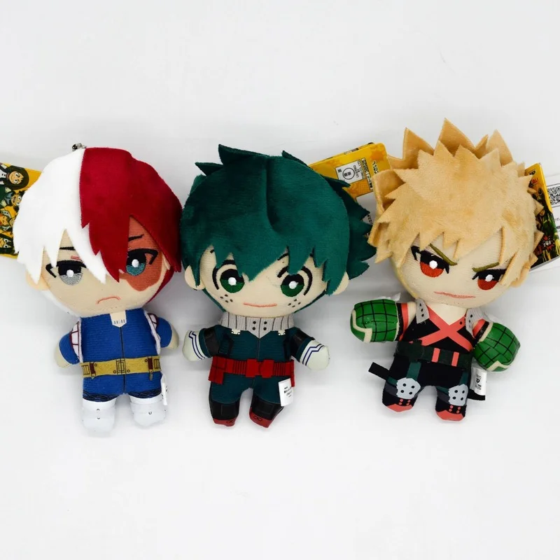 

15cm Anime my hero academia Cartoon Plush Stuffed Dolls Toy Fashion Kawaii room decor Figures Midoriya Izuku fans Gift Toys