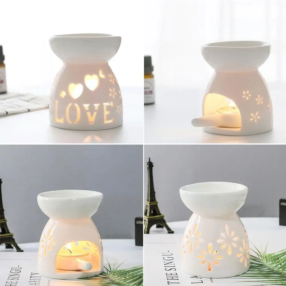 Wax Melt Essential Oil Burner, Ceramic Aroma Burners Diffuse