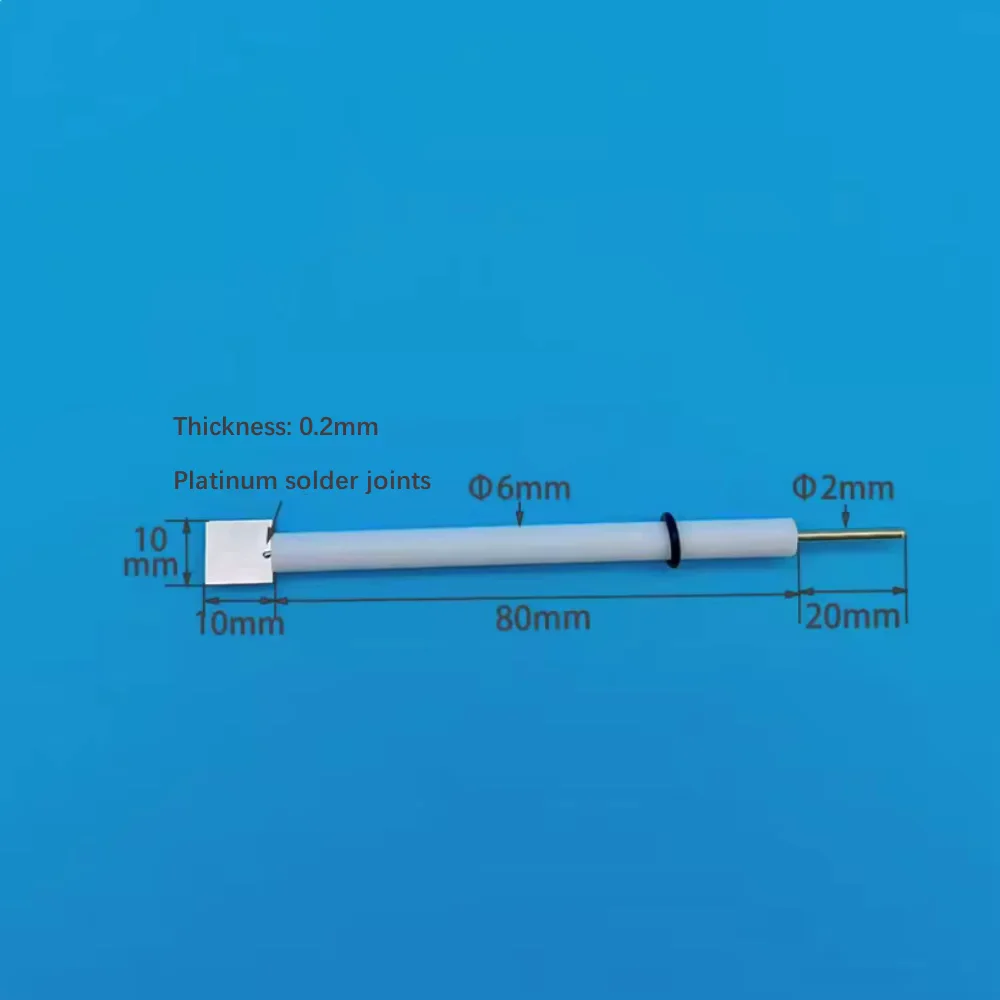 

Платиновый пластинчатый электрод Pt210 10X10X0,1 мм, лабораторный платиновый рабочий/дополнительный электрод высокой чистоты, 99,99% можно выставить счет