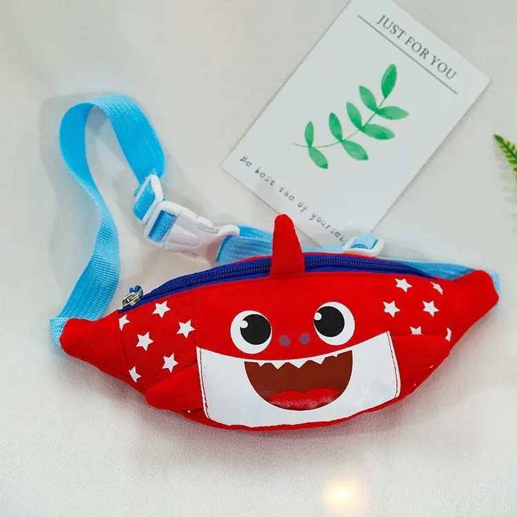 Милые детские поясные сумки нагрудная Сумочка с мультяшными животными акулами