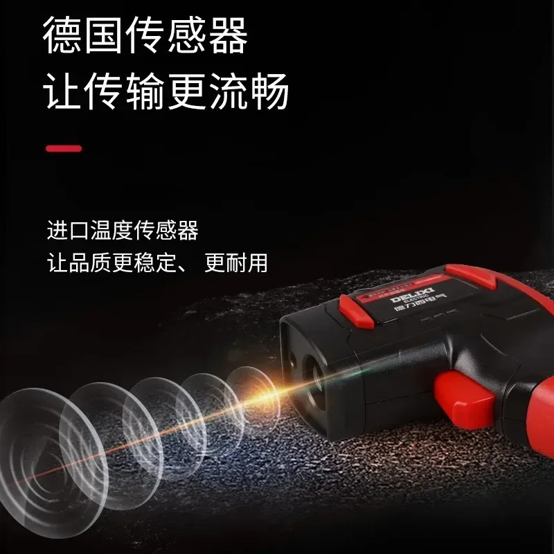 Инфракрасный термометр Бесконтактный цифровой измеритель температуры-38-520 ℃