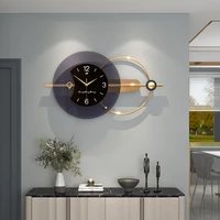 quartz metal wall watch kitchen big size aesthetic creative stylish wall clock bedroom modern reloj pared home accessories