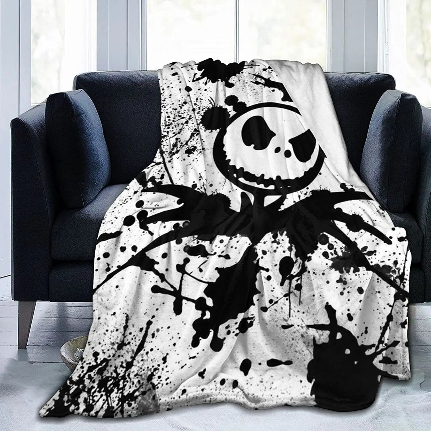 

Фланелевое Одеяло для Хэллоуина, сверхмягкое удобное покрывало для кровати, дивана, всесезонное, 150x220 см