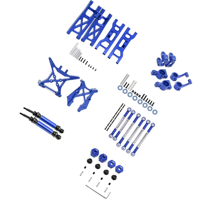 

Комплект металлических обновленных аксессуаров для 1/10 ECX 2WD Series Ruckus Torment Brutus Circuit RC Car Запчасти для модификации