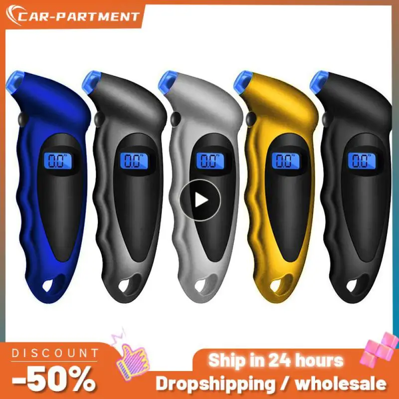 Манометр для шин с подсветкой высокоточный цифровой измеритель давления в шинах