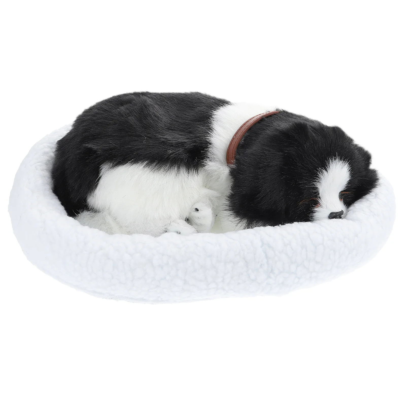 

Simulation Animal Model Realistic Sleeping Dog Plush Breathing Animals Lifelike Dogs