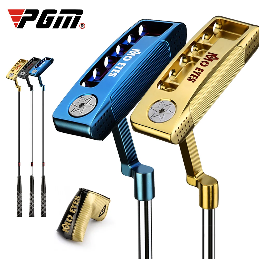 PGM Golf Putter Men Large Grip Hitting Stability Golf Putting Trainer Clubs with Line of Sight Right Handed Golf Training Aids