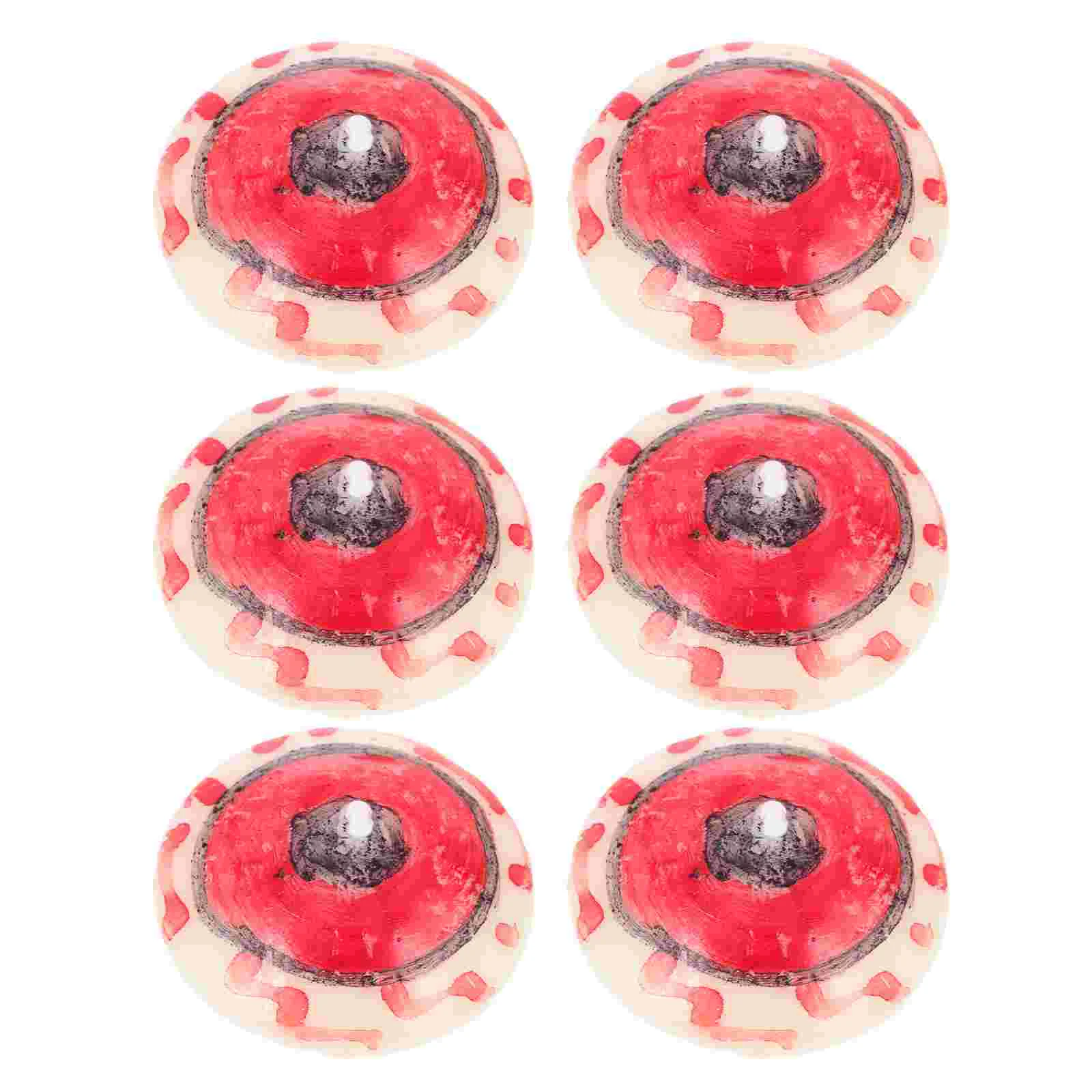 

6 шт., декоративные свечи в форме глазного яблока