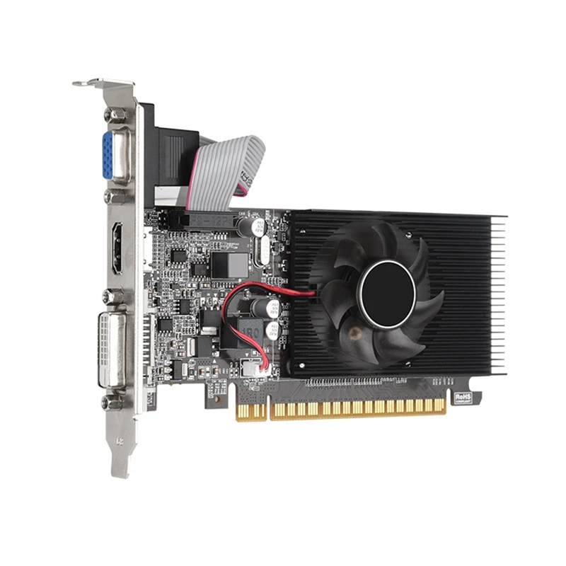 GT210 1GB Графическая карта GT210 1GB GDDR3 64-битная графическая карта DVI-D + VGA + HD настольная видеокарта