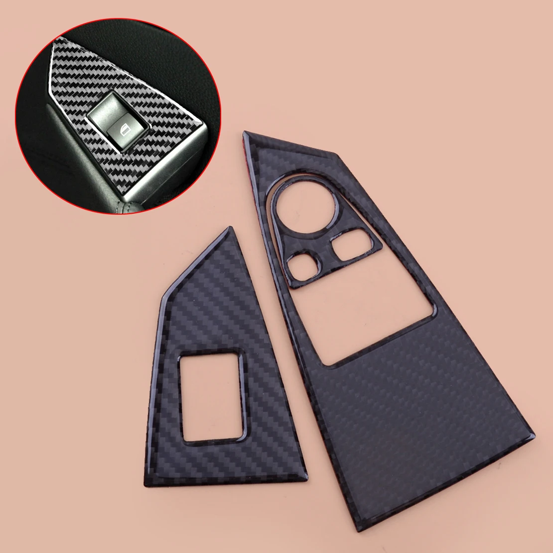 

Комплект панелей переключателей для автомобильных дверей и окон из углеродного волокна, подходит для BMW 6 серии 650i 645Ci E63 E64 M6 2006 2007 2008 2009 2010 LHD