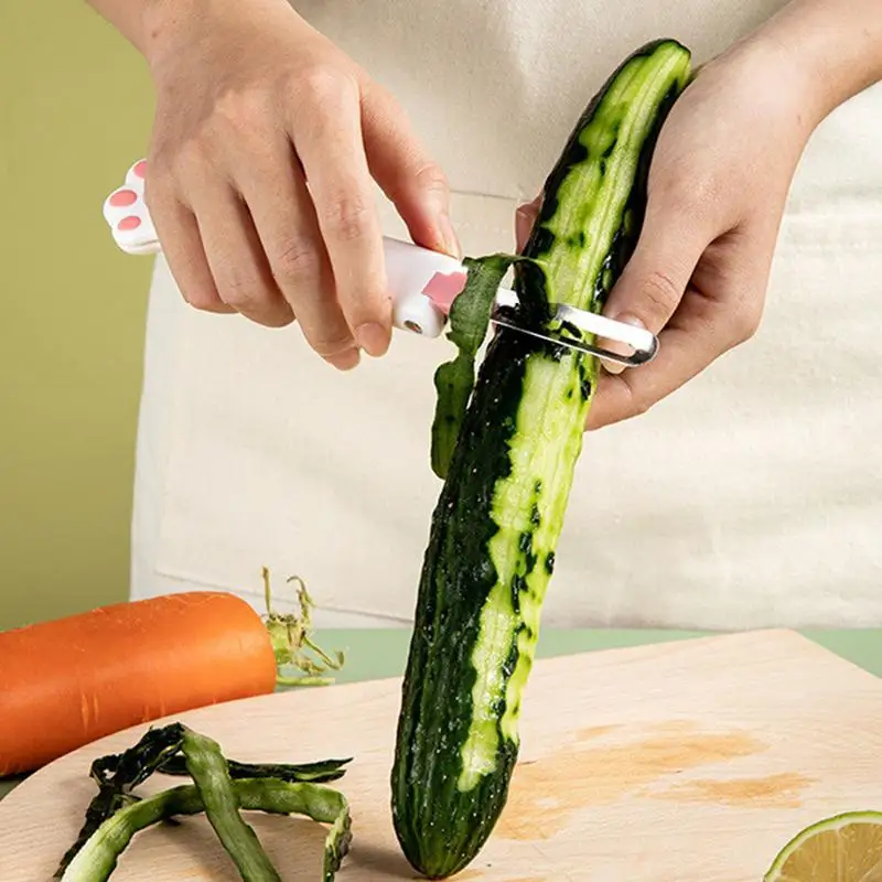 Складная картофелечистка 2-в-1 маленькая кухонная овощечистка из нержавеющей