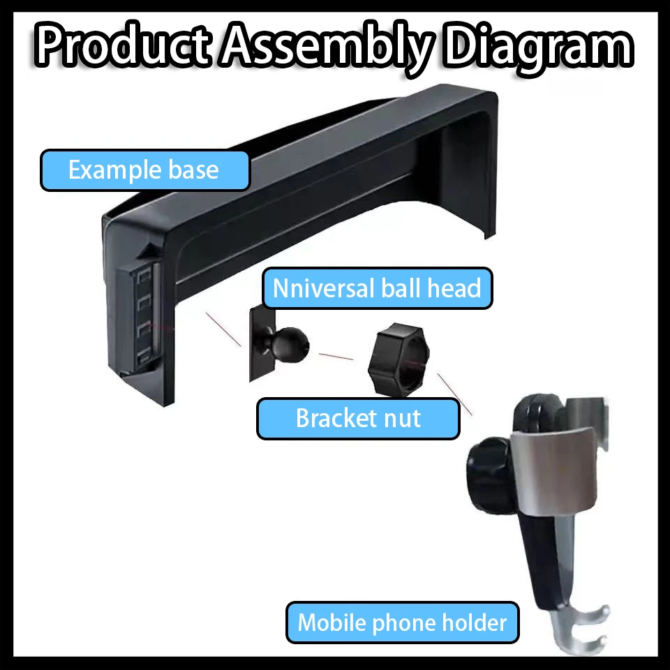 Гравитационный держатель телефона для Ford Puma Crossover Titanium ST-Line X автомобильное