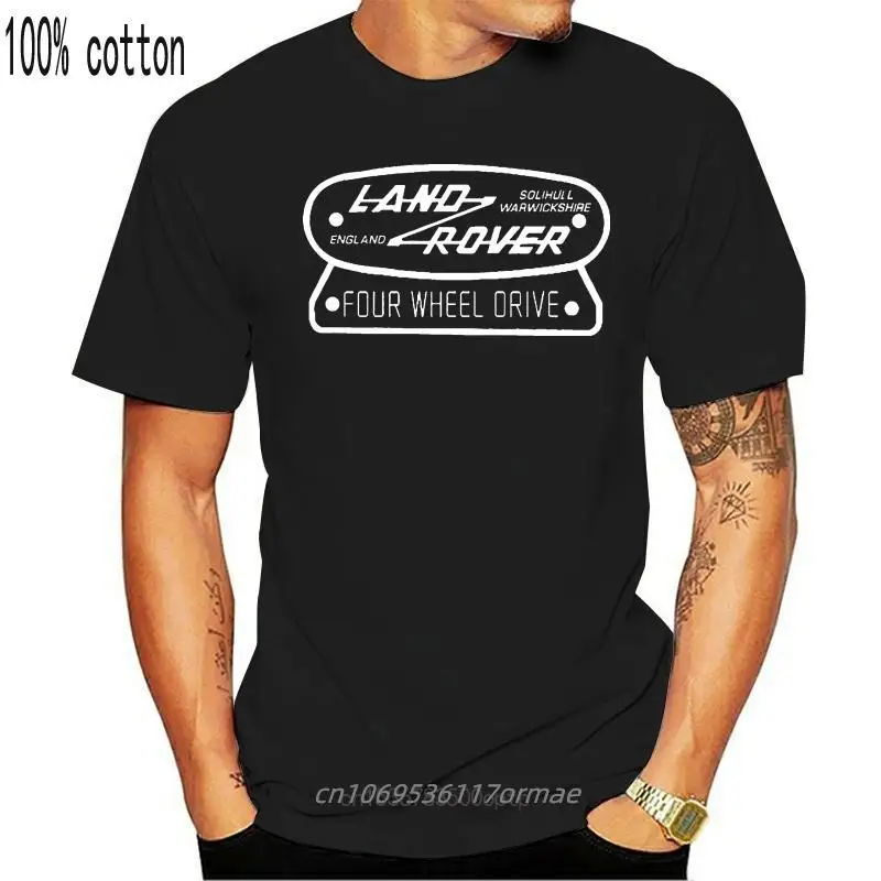 

New Land Harajuku T Shirt For Men Rover Four Wheel Drive Logo T Shirt Two Colours S M L Xl Xxl Fwd Pl