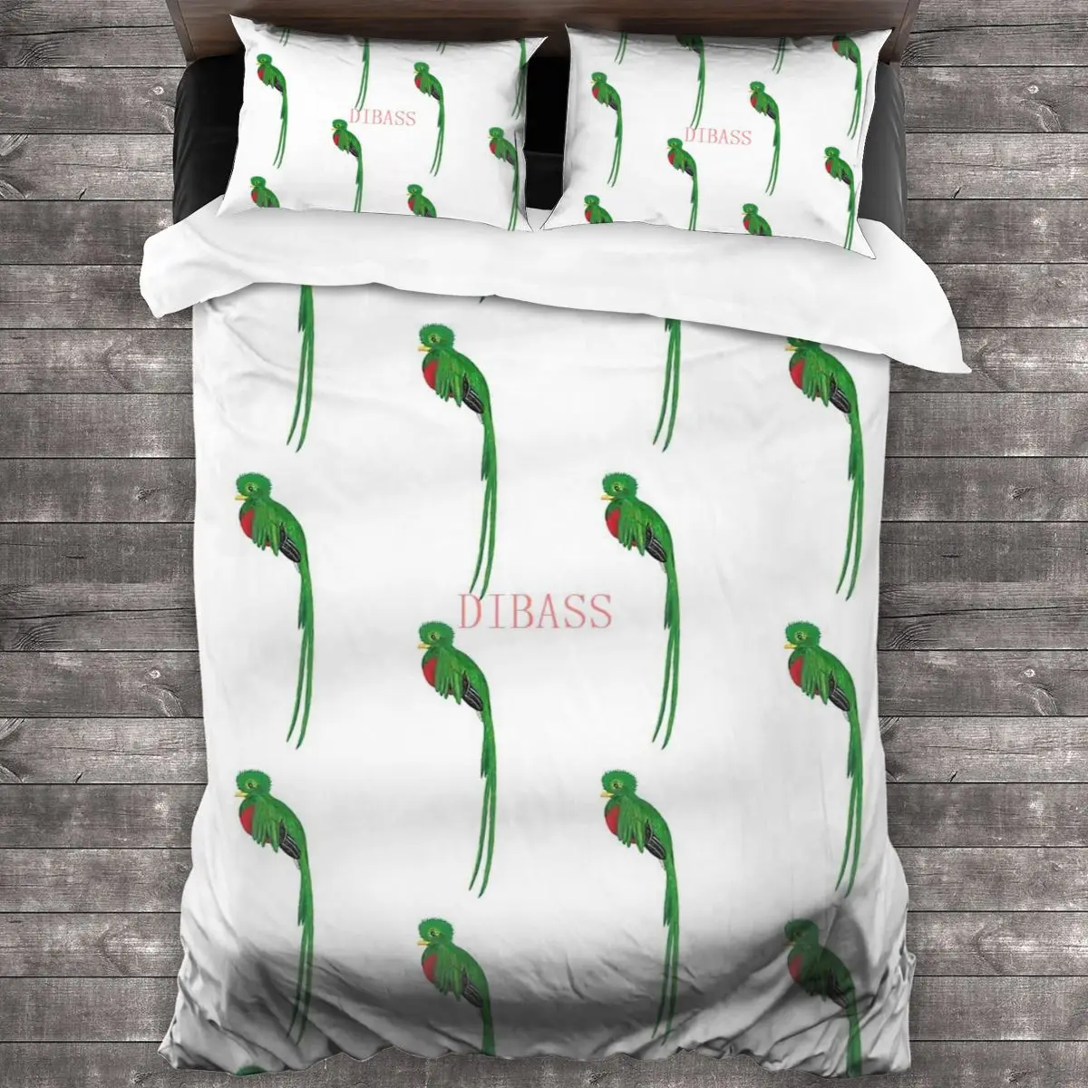 

Resplendent Quetzal Soft Microfiber Comforter Set with 2 Pillowcase, Quilt Cover With Zipper Closure King Size Comforter Cover