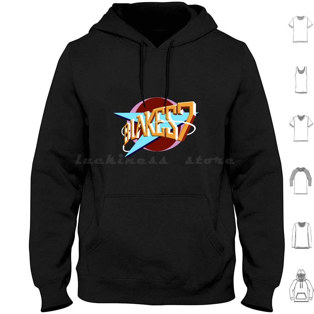 

Blakes 7 Logo Classic Hoodie cotton Long Sleeve Blakes 7 Blakes Seven Sci Fi Couples Costume Science Fiction Cult Tv