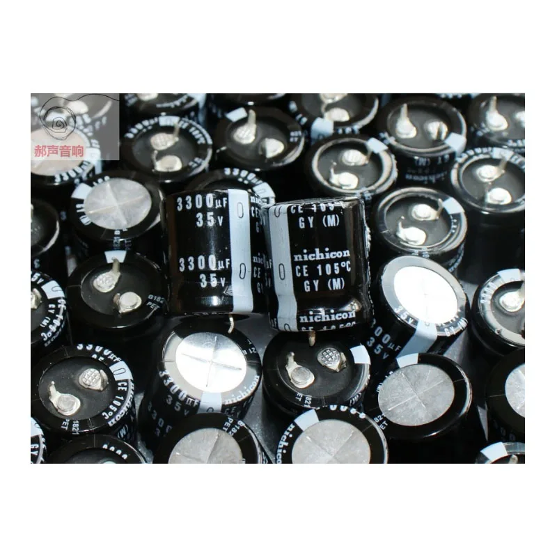 

10 шт оригинальные Nichicon 35V3300UF 22*25 мм электролитический конденсатор