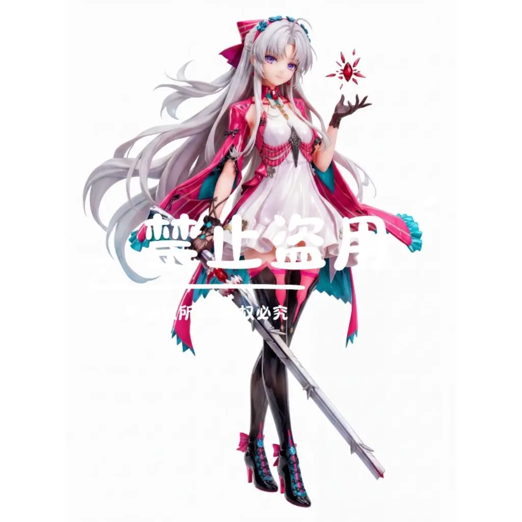 Фото Аниме 3D фигурка-стенд Doujin Wuthering Waves Карлотта Монтелли, акриловая модель, коллекция для косплея, декор для рабочего стола, подарки, новинка MG №2