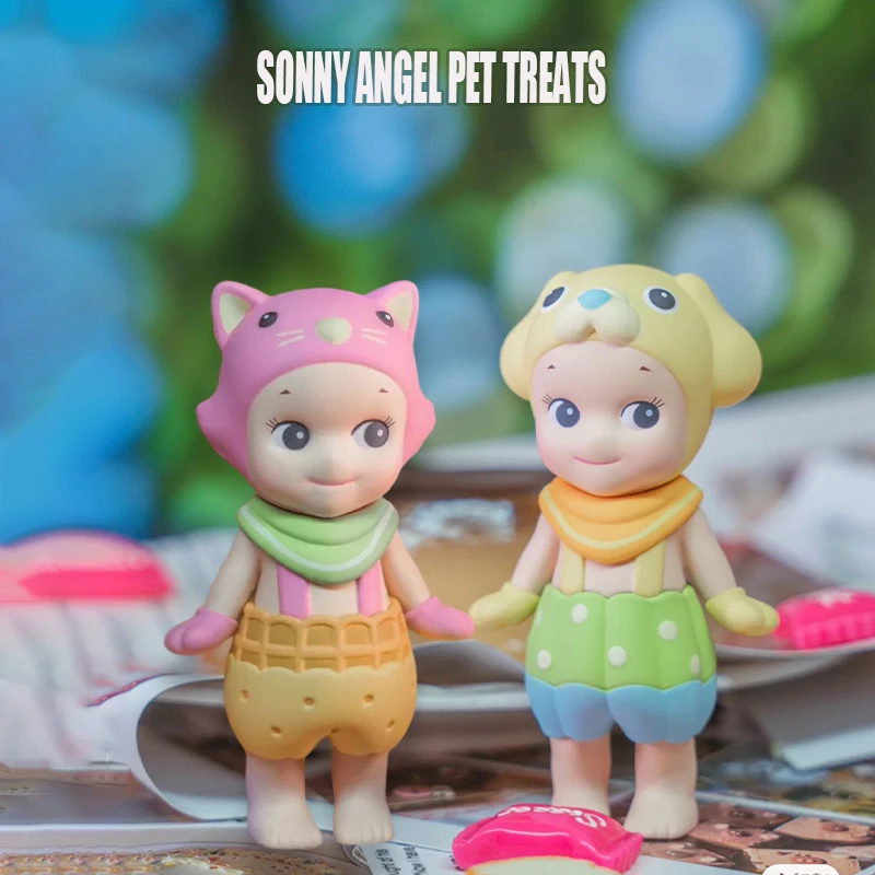 Blind Box Sonny Angel Hipper Pet Treats Series Kawaii Mini Figure Mystery Box Pendant Handmade Girls Gift Surprise Box For Kids