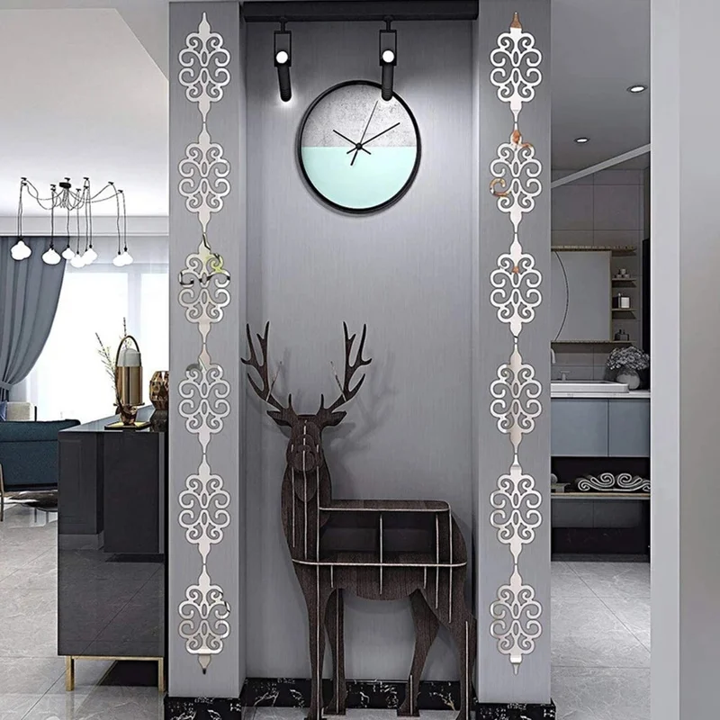 10 шт. 3D акриловые полые настенные наклейки для отражающего зеркала Съемный DIY