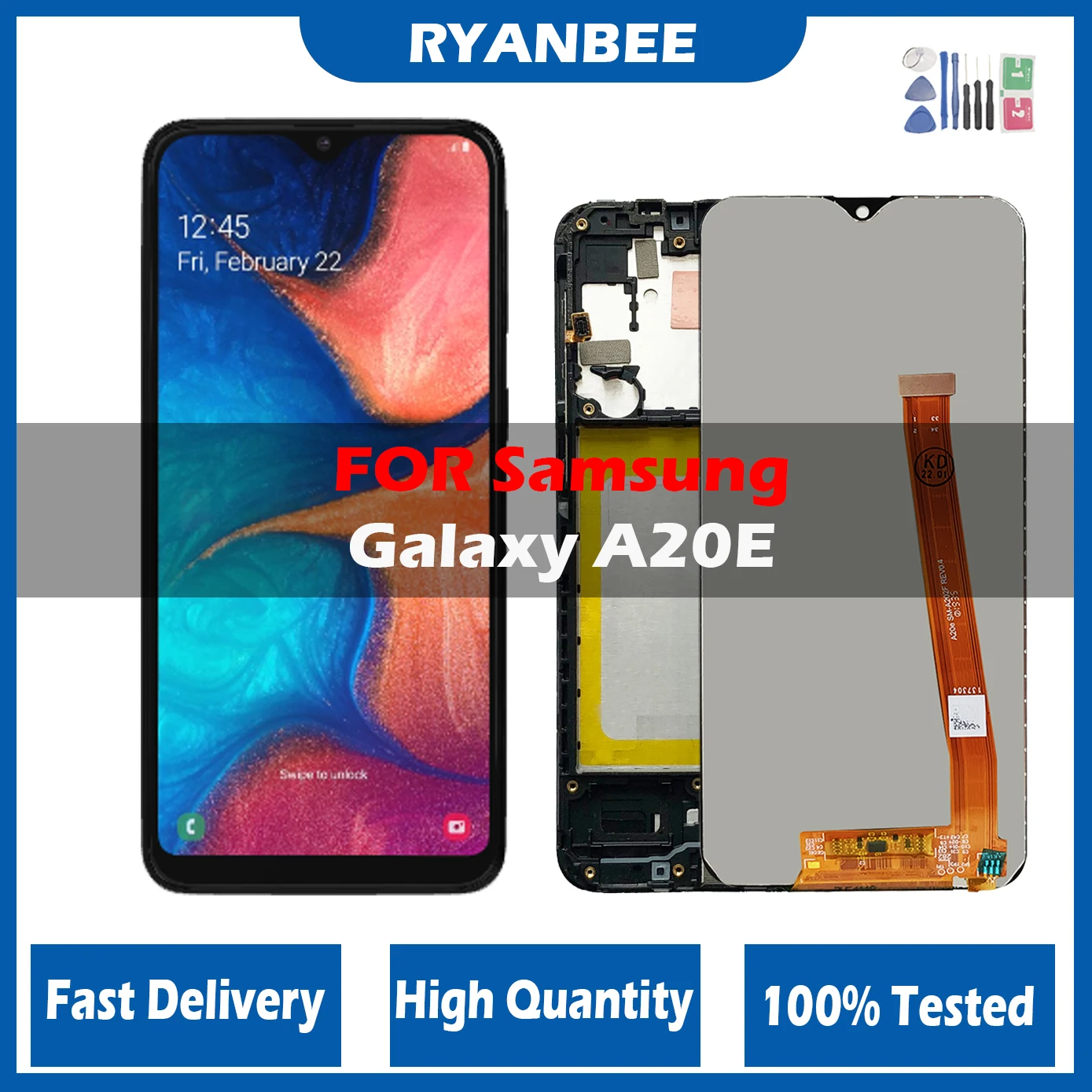 ЖК-дисплей Incell 5,8 'для Samsung Galaxy A20e A202 A202F A202DS, ЖК-дисплей с рамкой и дигитайзером сенсорного экрана в сборе A20e