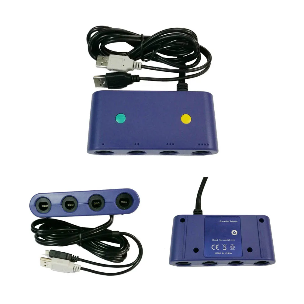 

Адаптер игрового контроллера, конвертер для NGC к Wii, для переключения на ПК, адаптер контроллера с турбо и домашней кнопкой