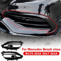 fog lamp amg grille frame decorative cover for mercedes benz a class a45 w176 2016 2017 2018 amg auto car accessories