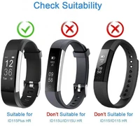 replacement watchband silicone bracelet id115 plusid115hr plus wrist band strap red black blue purple green smart watch bracele