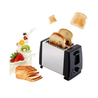 2 slices mini automatic fast heating bread toaster household breakfast maker stainless steel toaster oven baking cooking 220v