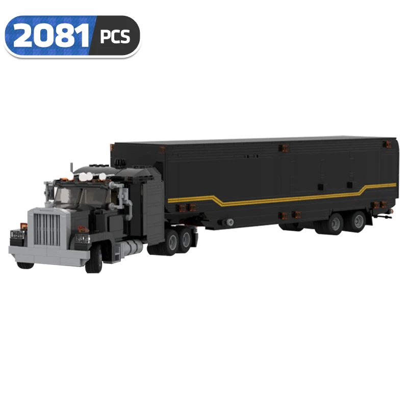 

Moc Knight Rider Classic Movie Truck Building Block Assembly Model Technical Trailer City Transport Kids Toys Gifts
