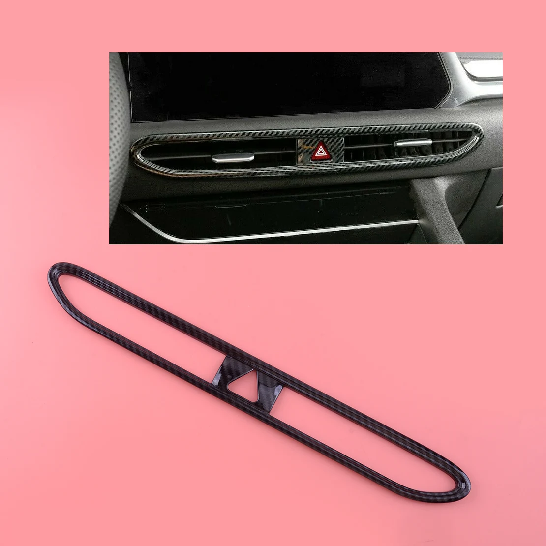 

Автомобильная Центральная решетка вентиляционного отверстия приборная панель средняя переменная тока отделка рамка подходит для Hyundai Sonata ...