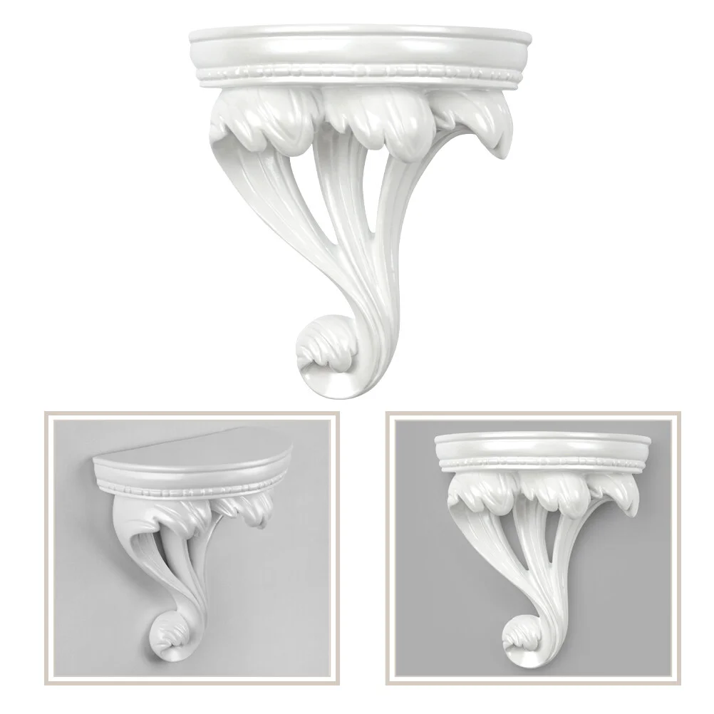 

Wall Hanging Board Bathroom Phone Shelf Nordic Style Holder Adhesive Rack Floating Display