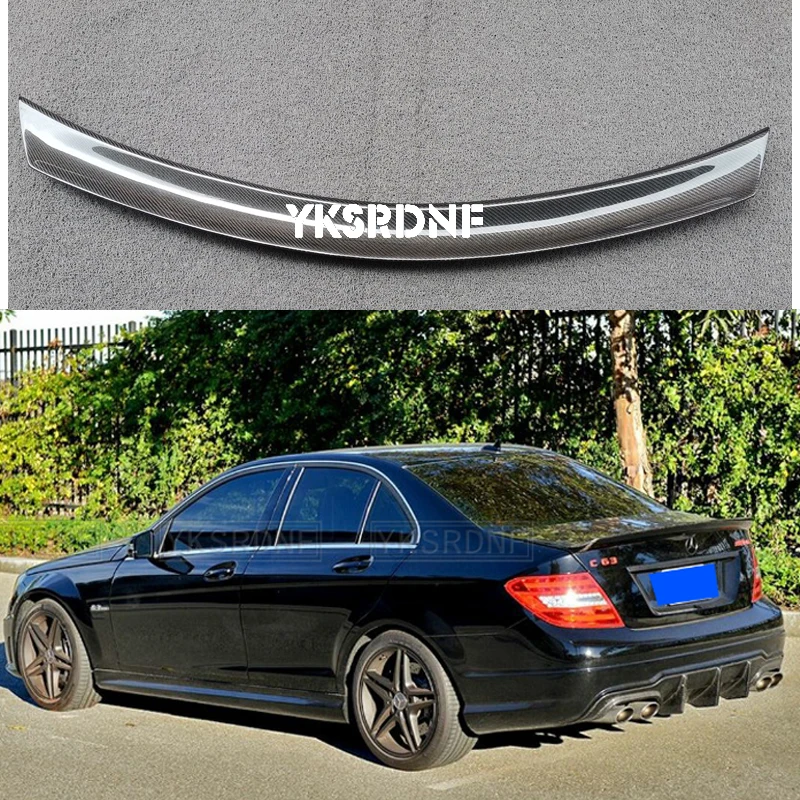 

Carbon Fiber Rear Trunk Boot Lip Spoiler Wing For Mercedes Benz C Class W204 C180 C250 C300 C63 AMG Sedan 2008-2014 Rear Spoiler