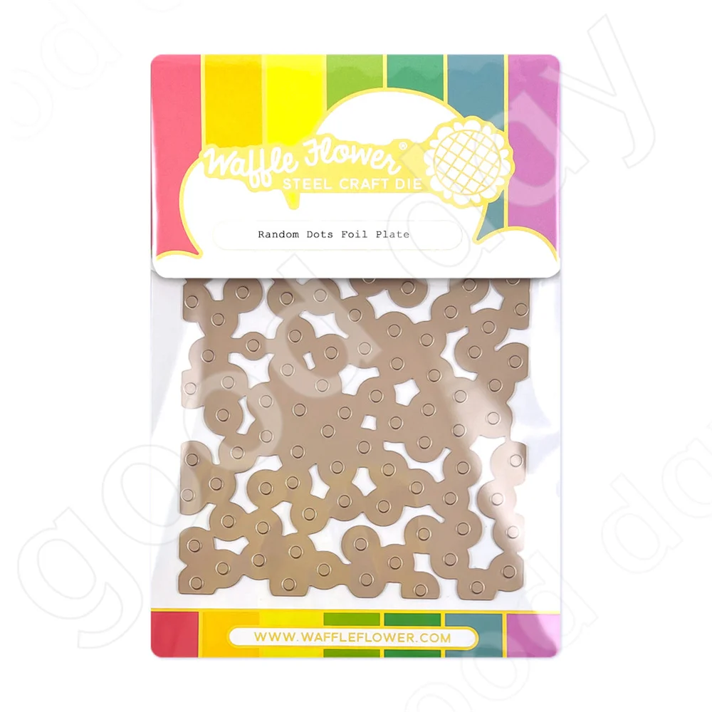 

Random Dots Foil Plate Metal Cutting Hot foil Scrapbook Diary Decoration Stencil Embossing Template DIY Greeting Card Handmade