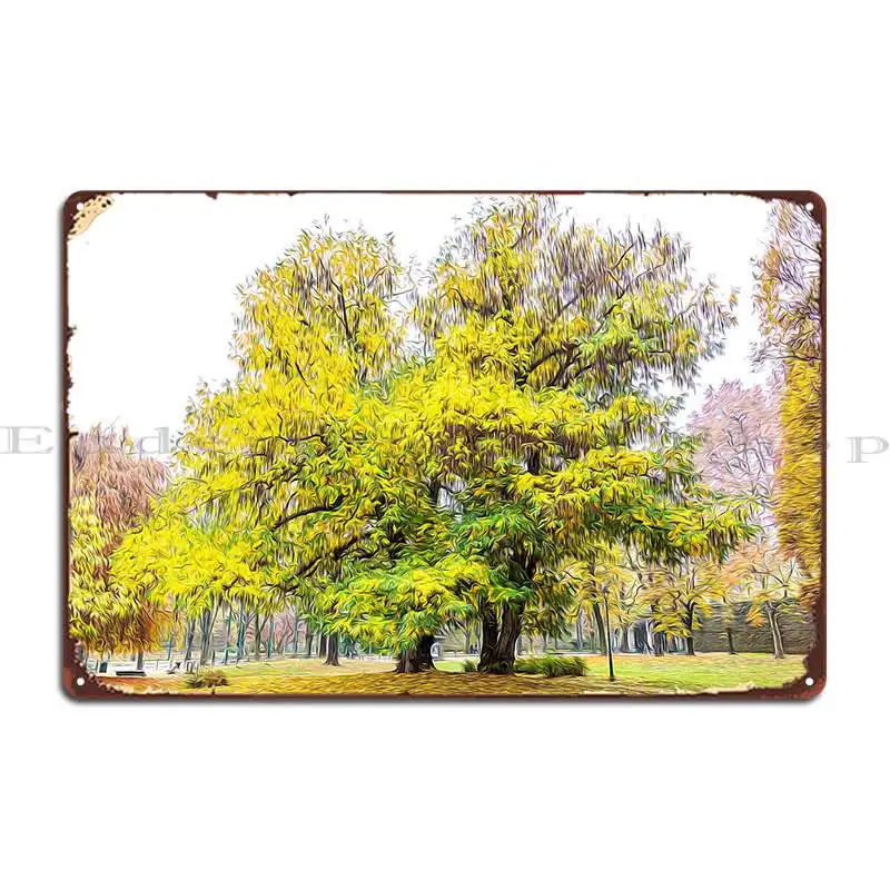 

Винтажный оловянный плакат с изображением Турина на осень, клуба, гостиной, паба