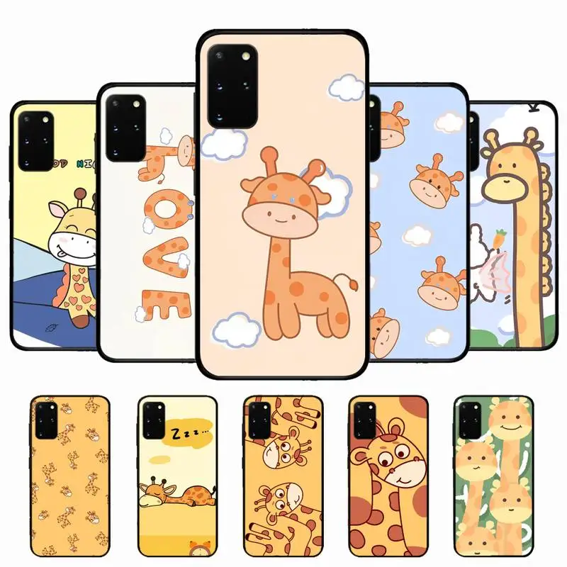 

Ottwn Cute Cartoon Animal Giraffe Phone Case for Samsung S10 21 20 9 8 plus lite S20 UlTRA 7edge