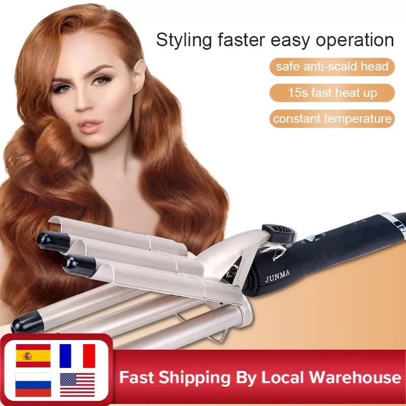 

NEW Professional Hair Tools Curling Iron Five-Three Fingers Hair Curling Iron Ceramic Styling Tools Hair Wand Curling Iron